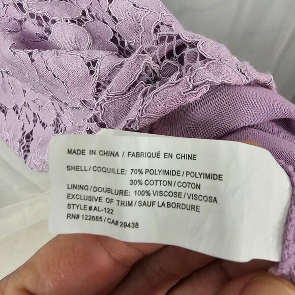 Altar'd State Lavender Lace Floral Tunic Tank Boho Coquette XS - Picture 9 of 11